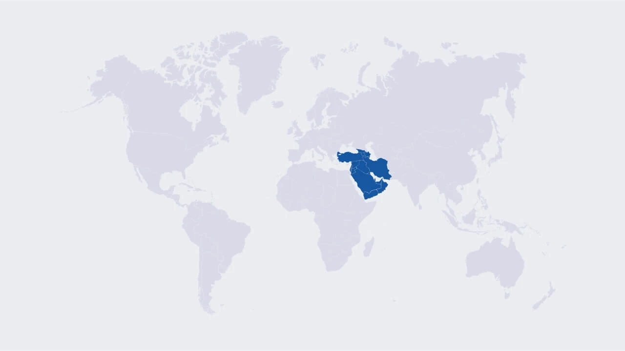 Map Mid East