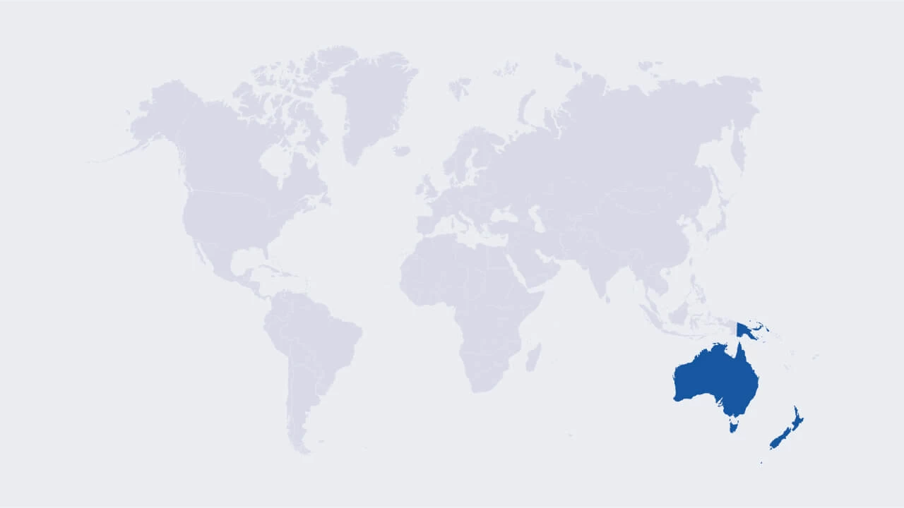 Map Oceania