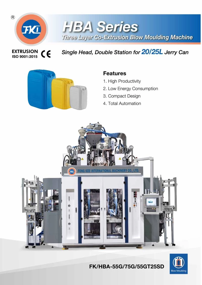 Hydraulic Continuous Type Extrusion Blow Moulding Machine-HBA Series