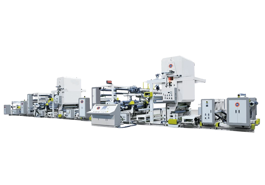 pe pp tandem type extrusion lamination machine